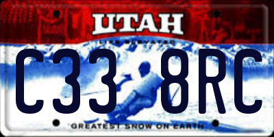 UT license plate C338RC