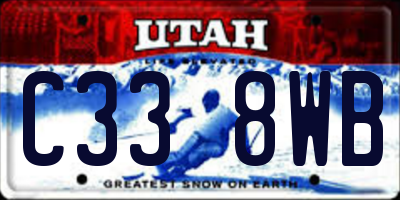 UT license plate C338WB