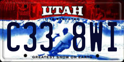 UT license plate C338WI