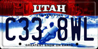 UT license plate C338WL