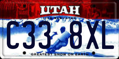 UT license plate C338XL