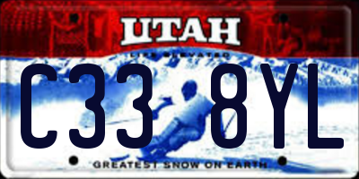 UT license plate C338YL