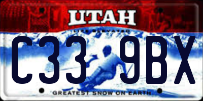 UT license plate C339BX