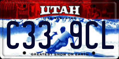 UT license plate C339CL