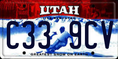 UT license plate C339CV