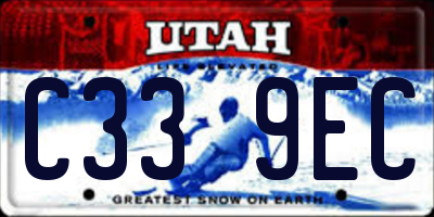 UT license plate C339EC