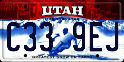UT license plate C339EJ