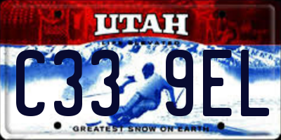 UT license plate C339EL