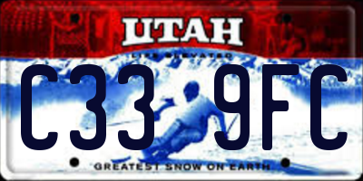 UT license plate C339FC