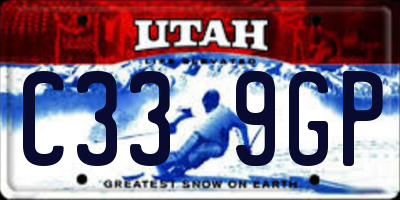 UT license plate C339GP