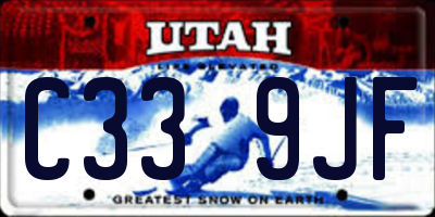 UT license plate C339JF