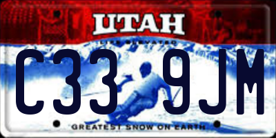 UT license plate C339JM