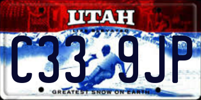 UT license plate C339JP