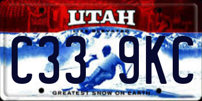UT license plate C339KC