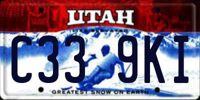 UT license plate C339KI