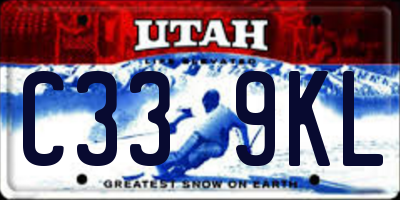 UT license plate C339KL