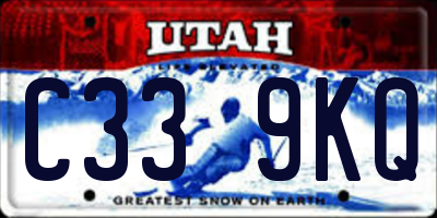 UT license plate C339KQ