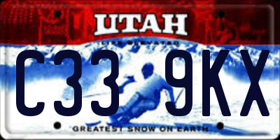 UT license plate C339KX