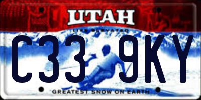 UT license plate C339KY