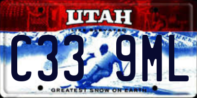 UT license plate C339ML