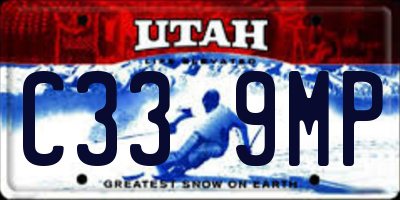 UT license plate C339MP