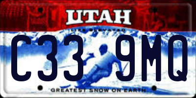 UT license plate C339MQ