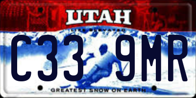 UT license plate C339MR
