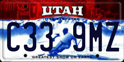UT license plate C339MZ