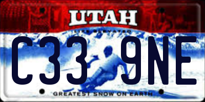 UT license plate C339NE
