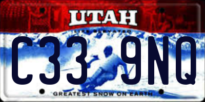 UT license plate C339NQ