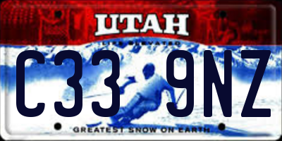 UT license plate C339NZ