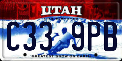 UT license plate C339PB