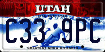 UT license plate C339PC