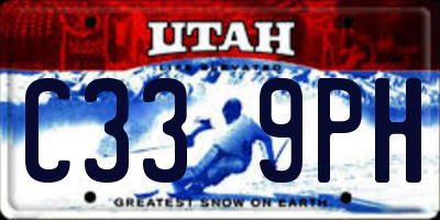 UT license plate C339PH