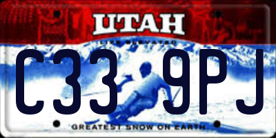 UT license plate C339PJ