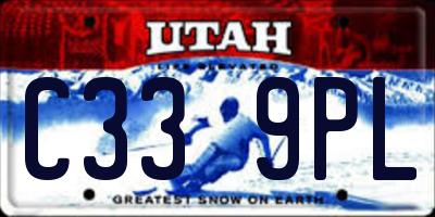 UT license plate C339PL