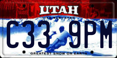 UT license plate C339PM