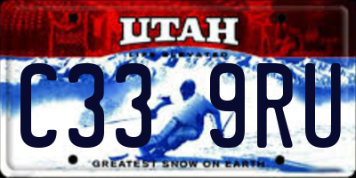 UT license plate C339RU