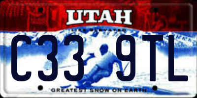UT license plate C339TL