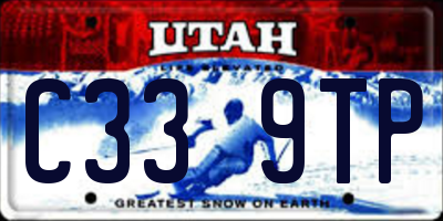 UT license plate C339TP