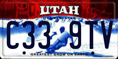UT license plate C339TV