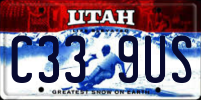 UT license plate C339US
