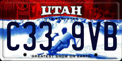 UT license plate C339VB