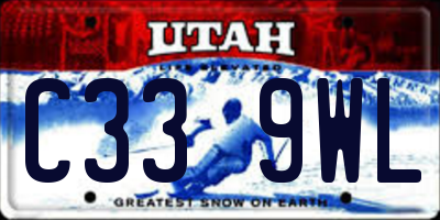 UT license plate C339WL