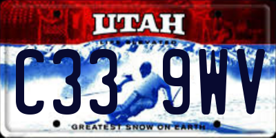 UT license plate C339WV