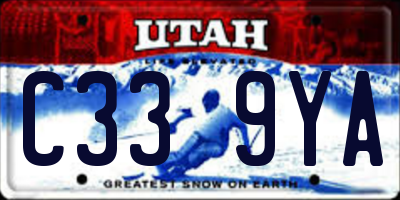UT license plate C339YA