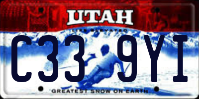 UT license plate C339YI