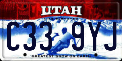 UT license plate C339YJ