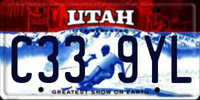 UT license plate C339YL