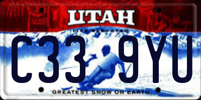 UT license plate C339YU